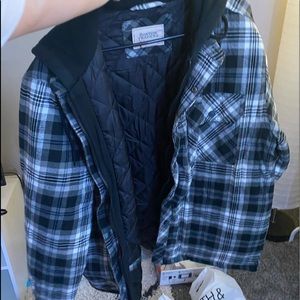 Plaid oversized jacket